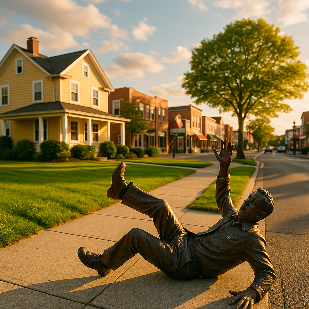 Which injuries are most common in a slip-and-fall incident?
